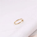 Fenny 18K Gold Plated Fast Delivary No Fade & Waterproof Dainty Minimalist Knot Stainless Steel Ring for Women