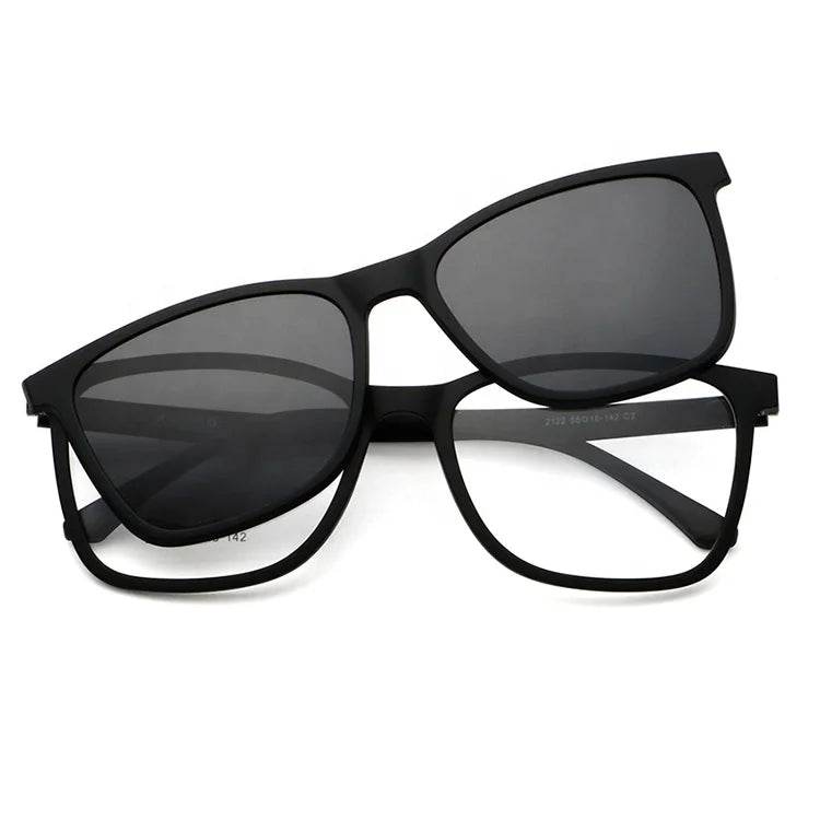 Blue Ray Glasses Polarized Ultem Magnetic Clip on Sunglasses