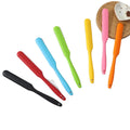 High Temperature Resistant Reusable Eco-Friendly Silicone Rubber Long Handle Cream Cake Scraper