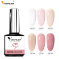 Venalisa 6PCS Nail Art Extension Gel 7.5ML Camouflage Color Quick Construction Gel Nail Polish Enamel Gel Lacquer Kit