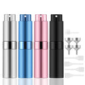 Round 8ml 10ml Twist up Aluminum Perfume Spray Bottle Refillable Atomizer Portable for Essential Oil Lotion Customized Color