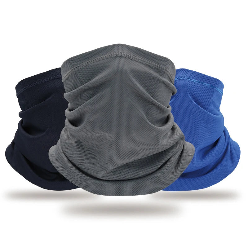 Custom Logo Multifunctional Cooling Mesh Fishing Neck Gaiter Bandana Elastic Sunscreen for Outdoor Cycling Sports