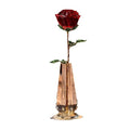 Crystal Rose Vase White Red Glass Rose Flower for Home Decor Desktop Ornaments Valentine's Day & Mother's Day Gift Ideas