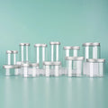 Clear Plastic Pet Jars Lids 100ml 300ml Capacity Empty Cream Cosmetics Containers Gift Food Jars Kitchen Storage Skin Care Use