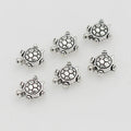 JS1692 Hot Sale Bracelet Jewelry Making Suppliesantique Silver Little Turtle Tortoise Spacer Beads