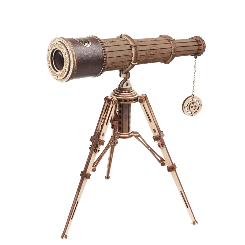CPC Certificated Robotime Gift Kit Monocular Telescope DIY Crafts 3d Wooden Puzzle for Dropshipping