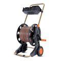 20m Plastic Aluminum Manual Retractable Water Hose Reel With Hose Nozzle for Home Garden Yard/