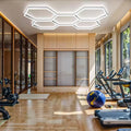 5 Grid Hexagonal Honeycomb Automotive Led Working Lights 220v  Car Showroom Beauty Station Care Workshop Lamp Detailing Lights