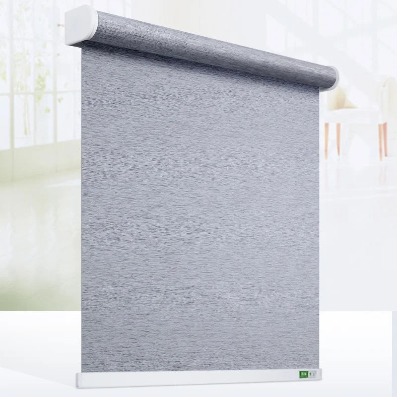 ZSTARR Custom Made Electric Linen Roller Blind Manual Blinds Motorized Roller Blinds Persianas Simple Rolling Window Shades