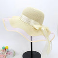 Lady and Girls Summer Sun Shading Big Brim Mesh Lace Straw Hat Women Fashion Hats