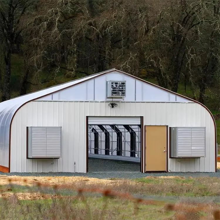 Commercial Automated Light-Dep Deposition Greenhouse Double-Layer Steel Film PE for Hydroponic Agriculture Plant Use Blackout