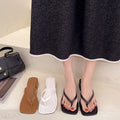 Women's Flip Flop High Heel Sandals square Shoes Slipper 138
