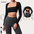 Women's Lightweight Long Sleeve Gym Running Top Breathable and Quick Dry Fitness Yoga Sports T-Shirt Seamless for Adults