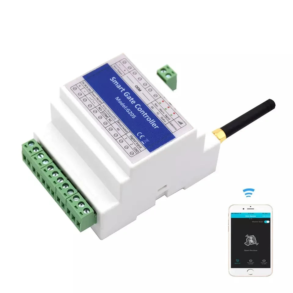 200 Users GSM Gate Opener G205 Remote Control Single Relay Switch for Sliding Swing Garage Barrier Opener