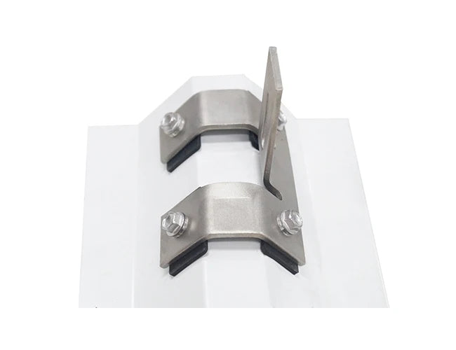 AL6005-T5+SUS410+EPDM Yuens OEM Solar Panel Mounting Rail Clamp T-foot Kit Trapezoidal Metal Roof Clip Pv System Black Accessori