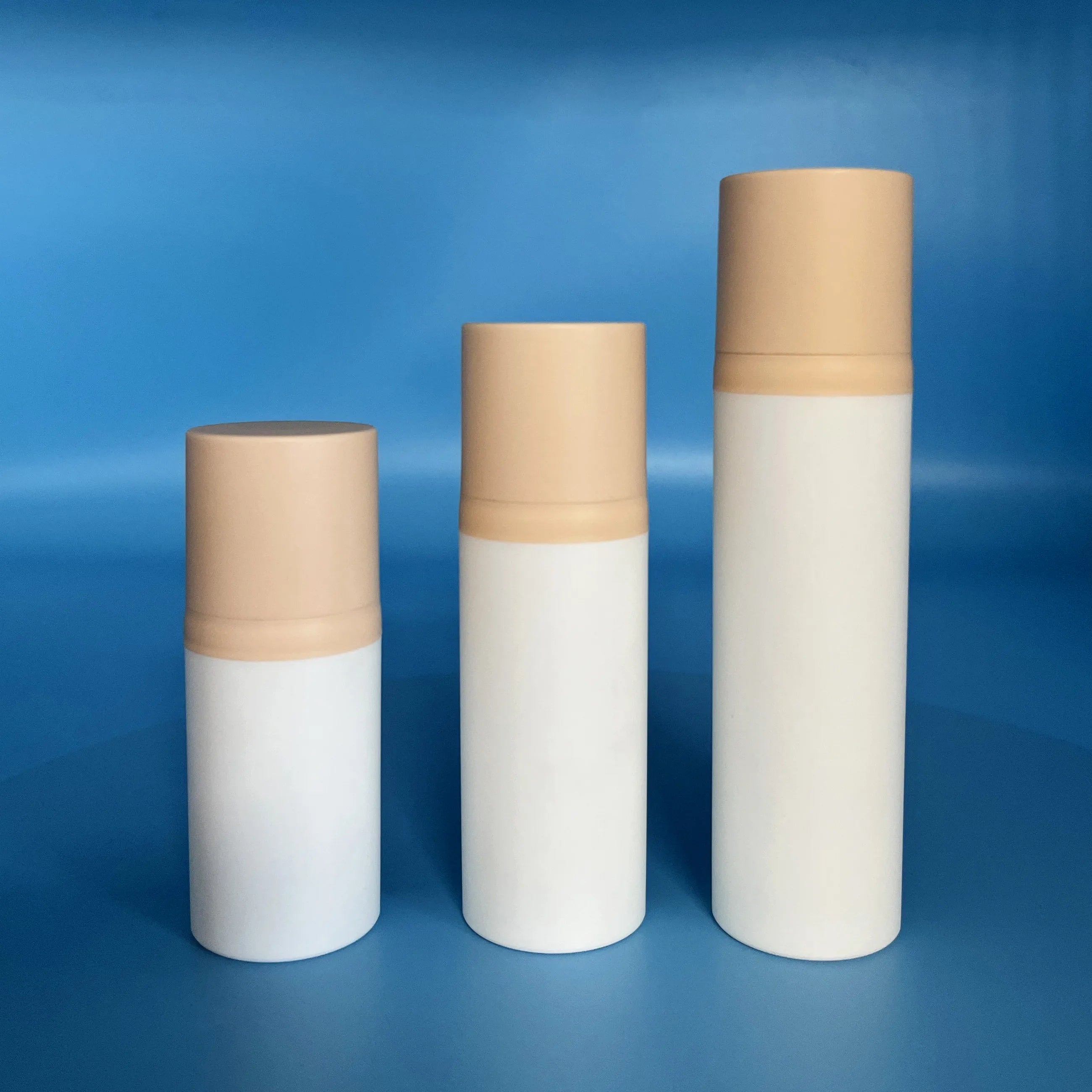30ml 50ml 80ml 100ml 120ml Mini PP Vacuum Bottle Pump Pressure Lotion Toner Bottle Cosmetic Packaging White Vacuum Bottle