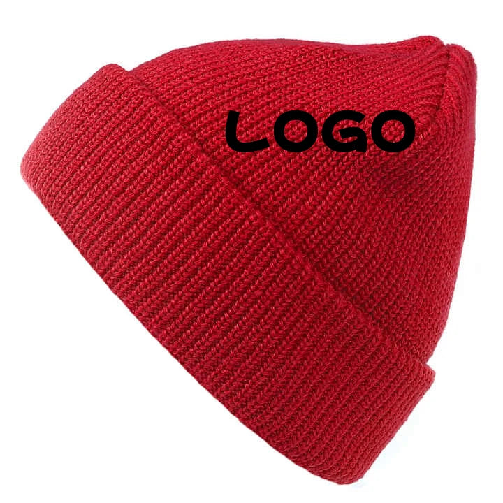 High Quality  Acrylic Winter Warm Skull Cap Beanie Breathable Waterproof Designer Print Men Women Custom Outdoor Europe