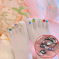 Wholesale Personality Creative Diamond Nails Socks Women Funny 5 Toe Flip Flops Socks