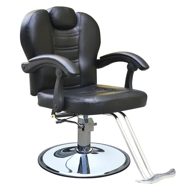 Direct Factory Sale Modern Hairdressing Chair Adjustable Reclining Synthetic Leather PU for Barber Shops Beauty Tattoo Salons