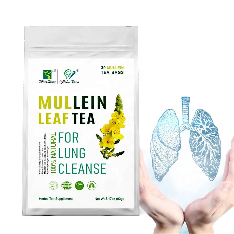 Private Label Detox Mullein Leaf Tea for Lung Cleanse Wins Town Natural Chinese Herbal Smoker Tea Quit Smoking