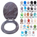 Hot Selling MDF Toilet Seat Cover with Soft Close & Quick Release Functions Closed Front Design 1 Year Warranty for Bathroom Use