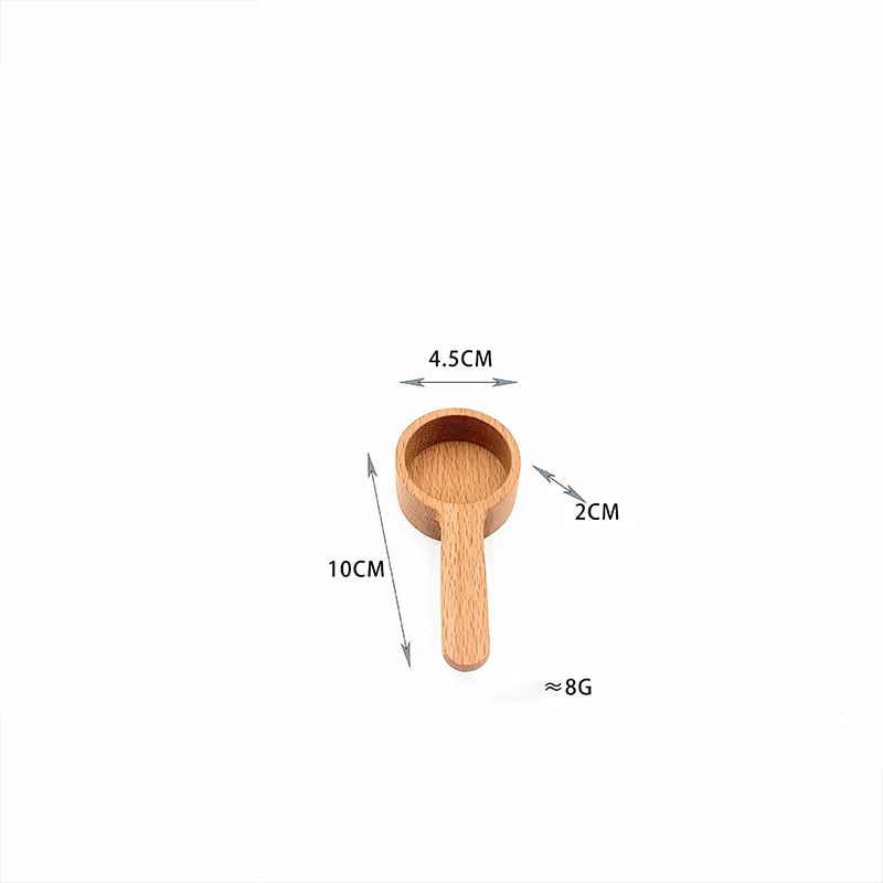 Tailai Eco-Friendly Bamboo Wood Measuring Spoon with Long Handle for Camping Tea & Coffee Use