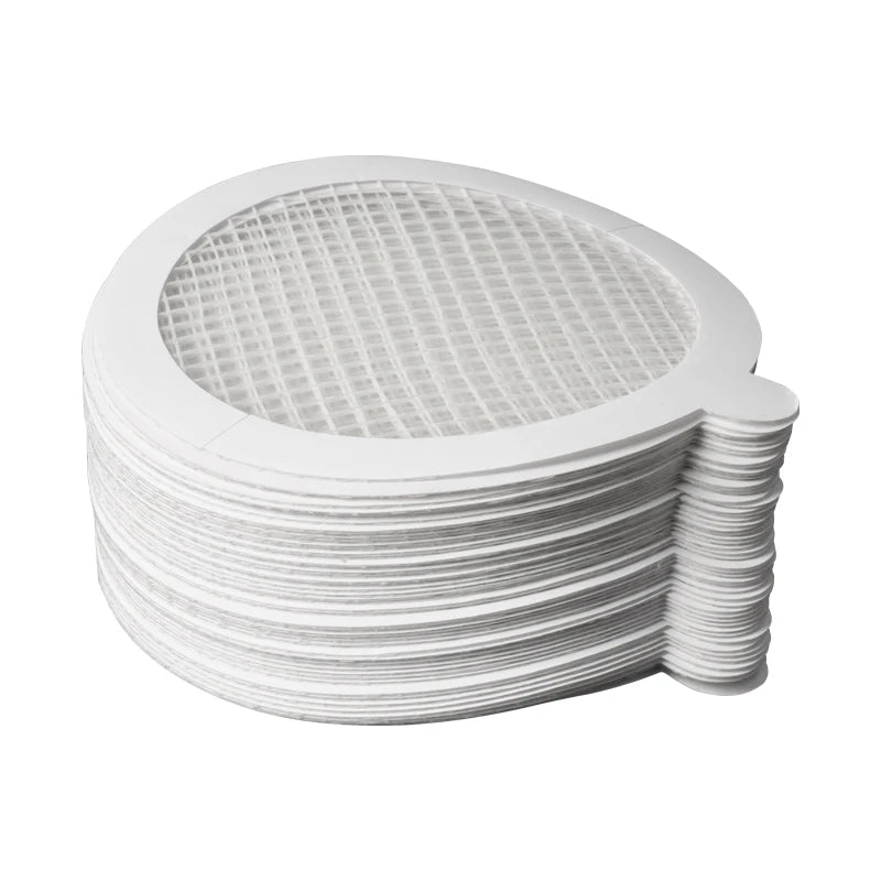 25pcs/bag Round Disposable Shower Drains Water-Resistant Acrylic Adhesive Hair Catcher Mesh Stickers Bathroom Bathing Features