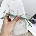 Wholesale High Quality Metal Frame Round Blue Light Blocking Glasses Eyewear Frame Optical Unisex Luxury Trendy Eyeglasses Frame