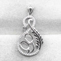Sterling Silver 5*7mm Semi Mount Pendant Empty Frame Blank Support Setting S925 Base Holder Without Center Stone for DIY Inlay