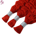 FH Prestretched Braiding Hair Wholesale Bulk Brazilian Human Hair Deep Wave Deep Curly Wave Bulk Hair for Braiding