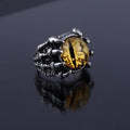 New Korean Version Adjustable Open Ring Jewelry Skull Opal Knuckle Rings for Men