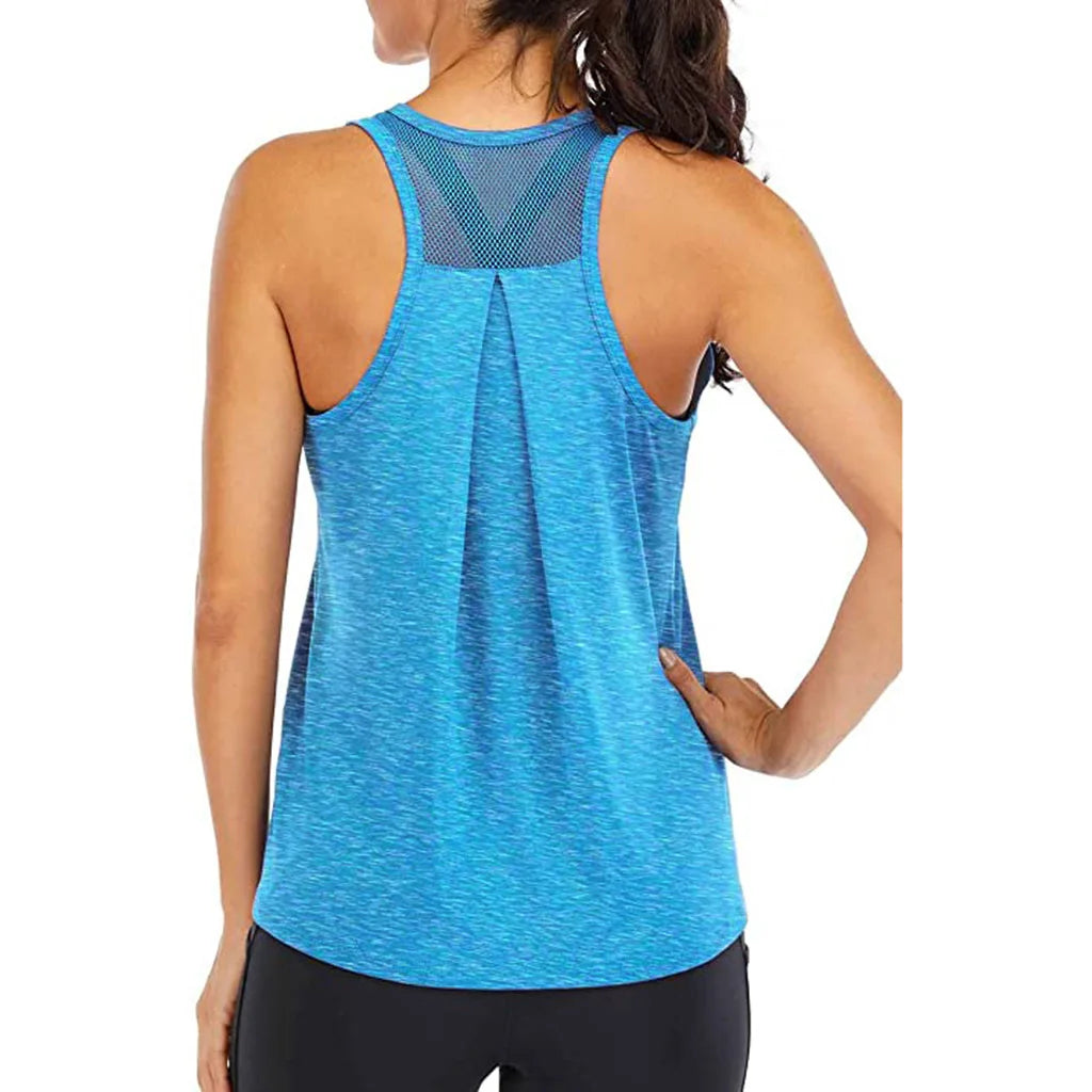 2026 Sleeveless Racerback Yoga Vest Sport Singlet Women Athletic Fitness Sport Tank Tops Gym Running Training Yoga Shirts