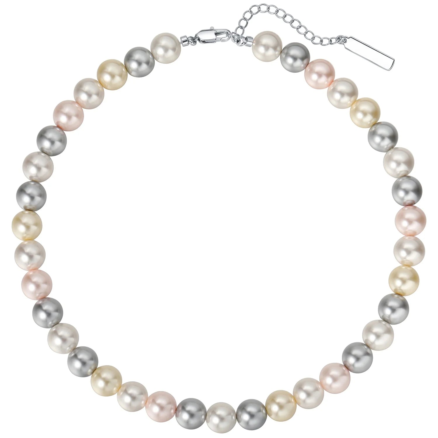 Premium Feeling Party Jewelry 6mm 8mm 10mm Color Pearl Necklace for Women Jewelry Customized Gift
