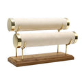 Jewelry Packaging Luxury Gold Plated Metal Velvet Bracelet Stand Custom Jewelry Display Stand