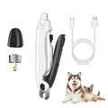Factory Direct Sale 2 in 1 Pet Grooming Kit Waterproof Rechargeable Pet Electric Nail Grinder Dog Nail Scissors on Sale