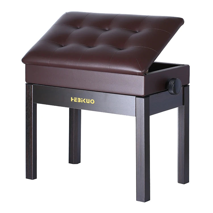 BA222 Factory Professional OEM Wholesale SIngle Adjustable Piano Bench with Bookcase -Musical & Keyboard Instruments Accessories