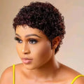 Defined Curls Human Hair Wigs for Black Women Daily Party Use Short Bob Wig With Bangs Super Double Drawn and Top Quality