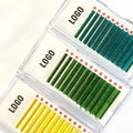 Glitter Lash Extension Trays Lashes With Color Eyelash Extension 8-18mm Lash Extensions Colored
