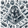 OEM Custom Precision CNC Turning Service Titanium Stainless Steel Iron Tube Parts ISO9001 14001 Certified 3D Model Metal Brass