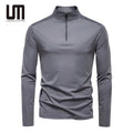 Clearance Sales UPF 100 Long Sleeve Half Zipper Pullover T-Shirt Spring Outdoor Fishing Hiking Tee Breathable Quick Dry Tops