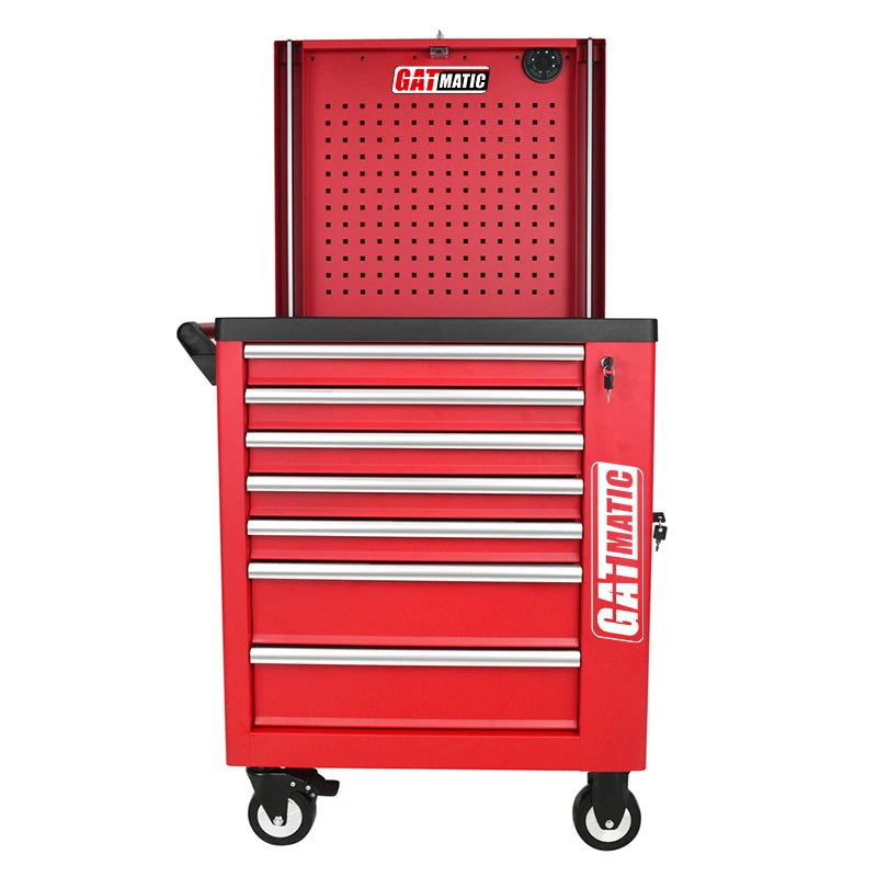 GATmatic Heavy Duty Stainless Steel Rolling Tool Cabinet 7 Drawers Trolley for Garage Storage OEM Customizable CE Certified 1