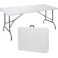 Hot Sales HDPE Plastic Rectangle Plastic Folding Table for Outdoor Garden