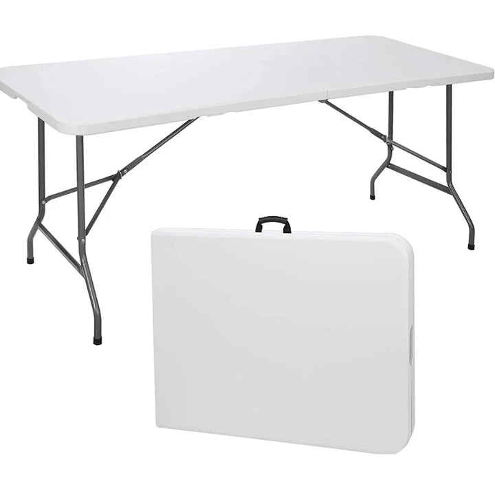 Hot Sales HDPE Plastic Rectangle Plastic Folding Table for Outdoor Garden