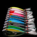10 Colors Floating Minnow Lure Luminous Hard Baits Wobbler Leurre Tilapia Fishing Lures