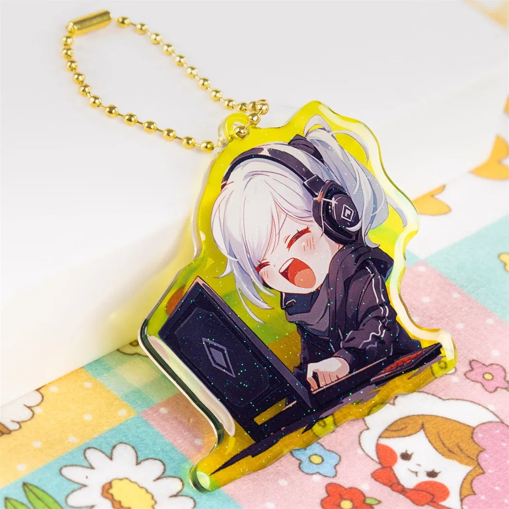 Acrylic Keychain Birthday Gift Exquisite Gift Keychain Personality Pendant