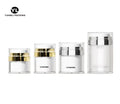 In Stock  Empty 15ml 30ml 50ml 100ml Gold Silver Plastic  Airless Pump Cream Jar Dispenser Airless Cream Pump