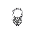 Oxidized Sterling Silver Wild Animal Lobster Clasp Punk Enhancer Charms Holder Lock Necklace Clasp Lock Jewelry
