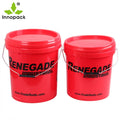 5 Liter Round Plastic Bucket paint Pail Plastic Handle