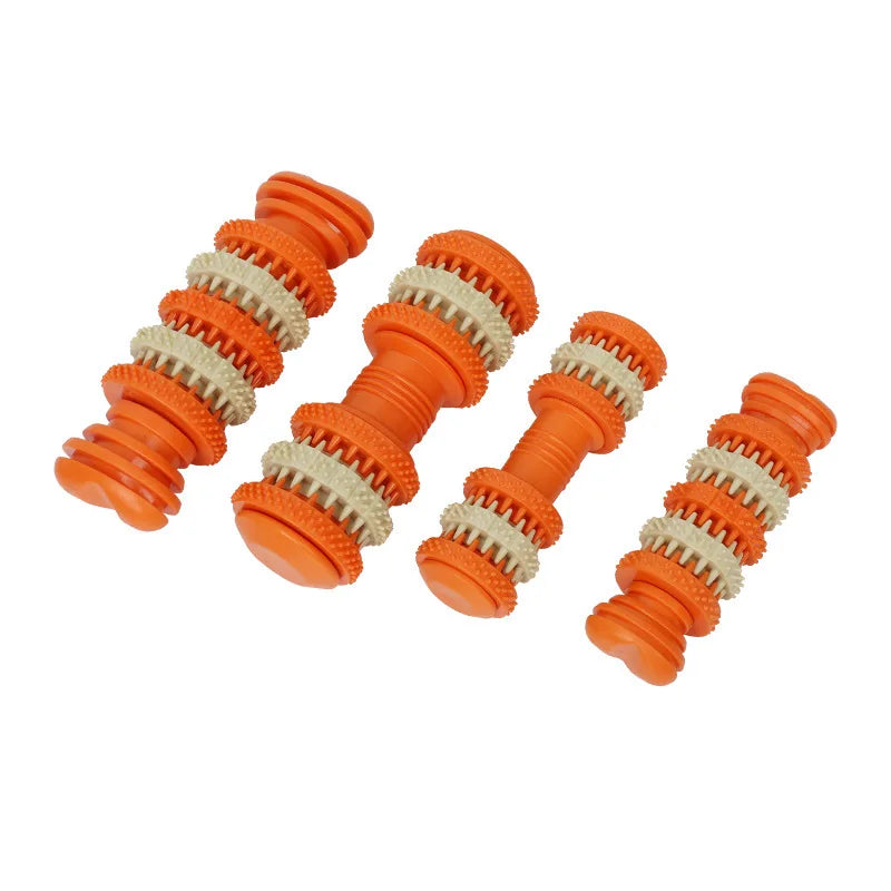 Durable TPR Dog Chew Toys Leak-Proof Unbreakable Teeth Cleaning Funny Style Indoor/Outdoor Use Hiding Food Features Puppy All