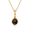 Fashion Personalized Brass Electroplated 18k Gold Long Sweater Chain Tiger Eye Stone Pendant Necklace Women Jewelry Factory